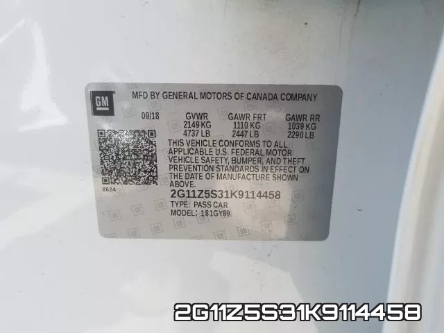 2G11Z5S31K9114458