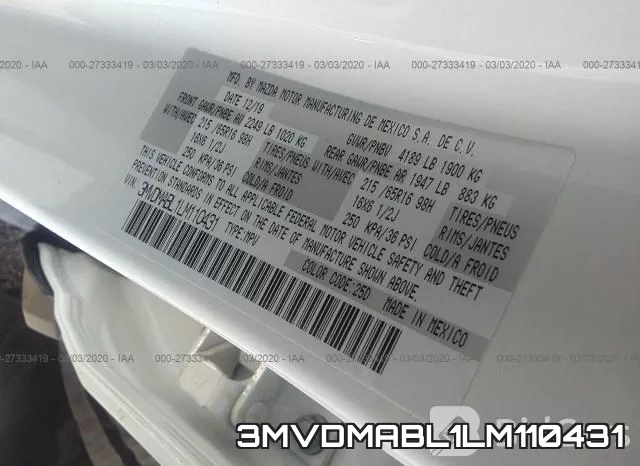 3MVDMABL1LM110431
