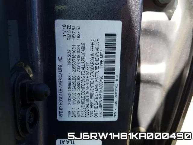 5J6RW1H81KA000490