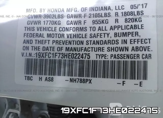 19XFC1F73HE022475