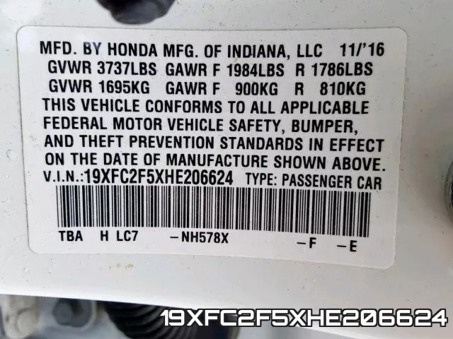 19XFC2F5XHE206624
