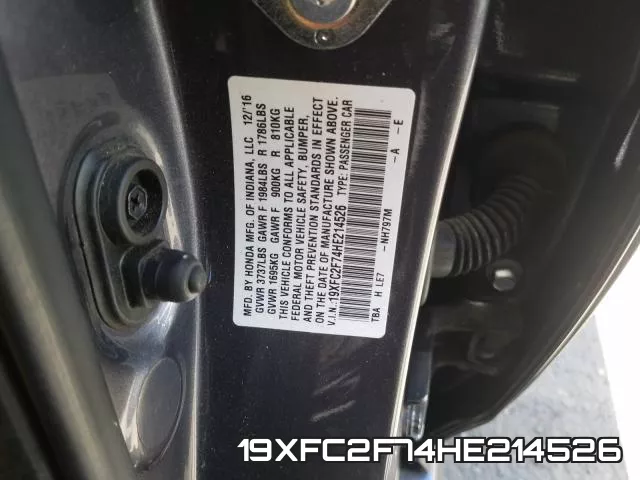 19XFC2F74HE214526