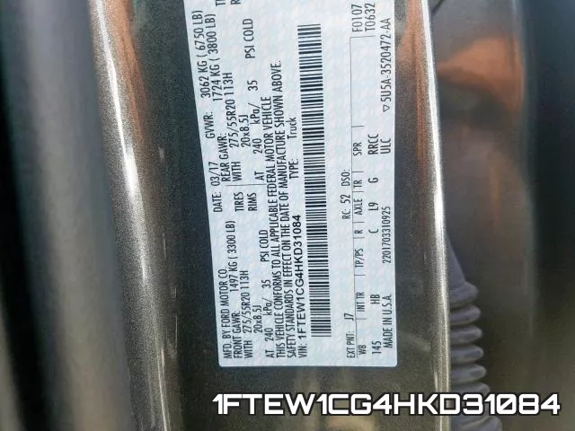 1FTEW1CG4HKD31084