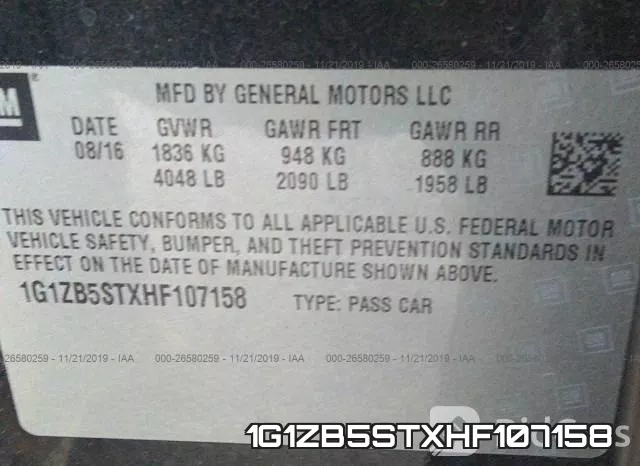 1G1ZB5STXHF107158