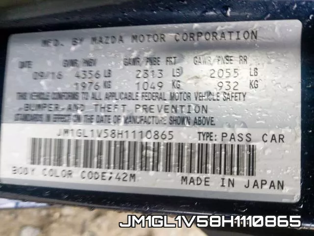 JM1GL1V58H1110865