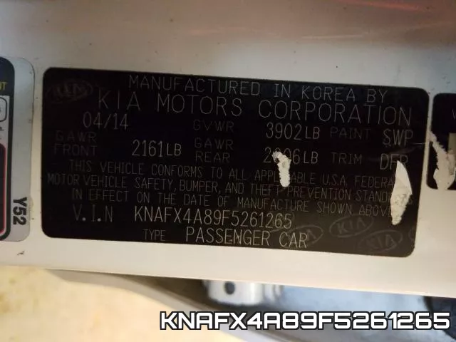 KNAFX4A89F5261265