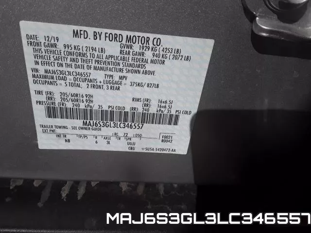 MAJ6S3GL3LC346557