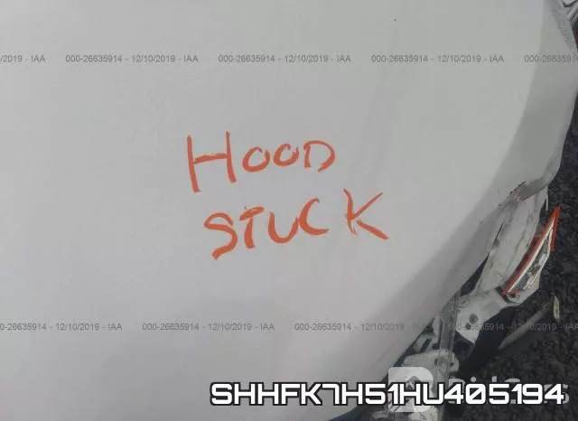 SHHFK7H51HU405194