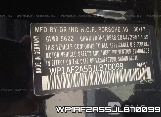 WP1AF2A55JLB70099