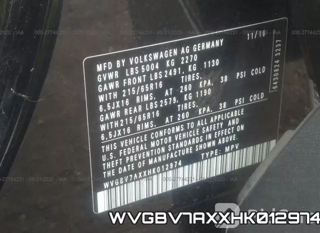 WVGBV7AXXHK012974