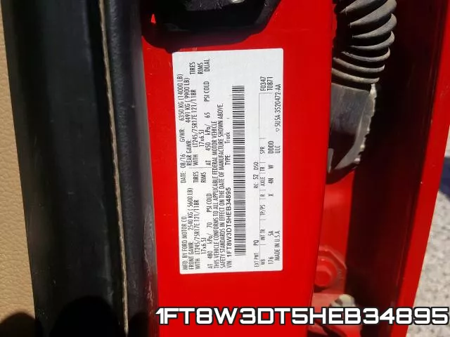 1FT8W3DT5HEB34895