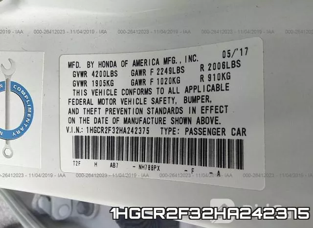 1HGCR2F32HA242375