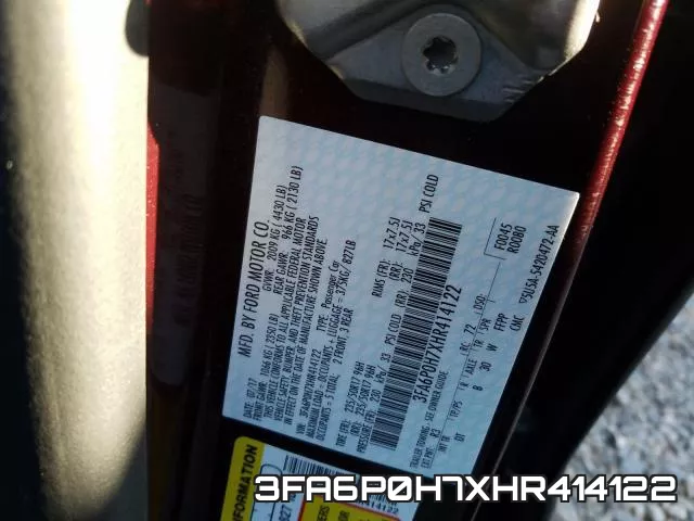 3FA6P0H7XHR414122