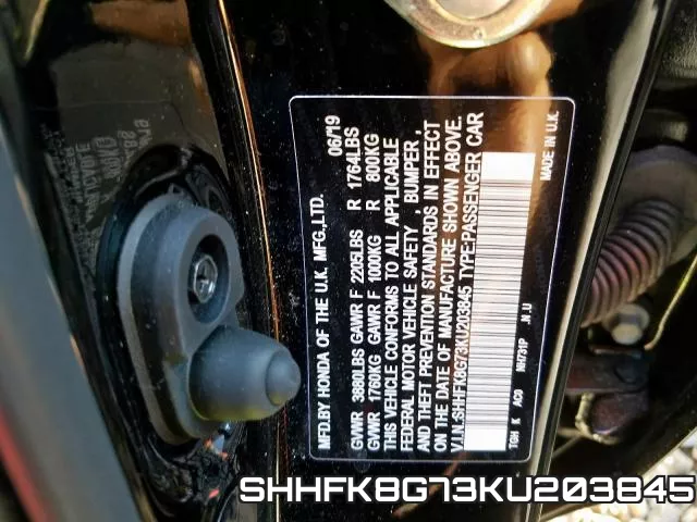SHHFK8G73KU203845
