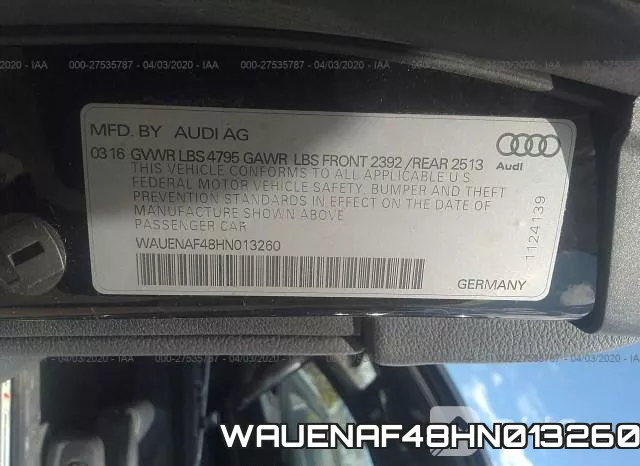 WAUENAF48HN013260