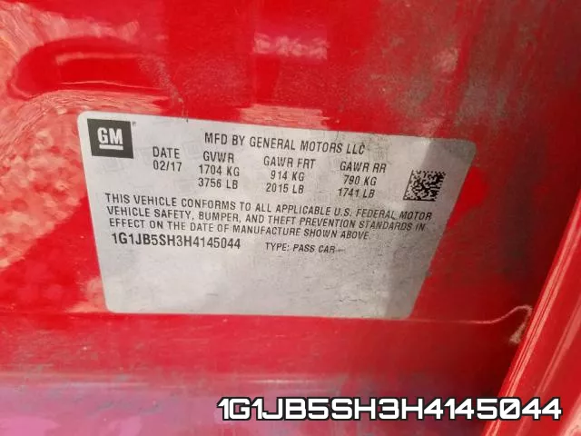1G1JB5SH3H4145044