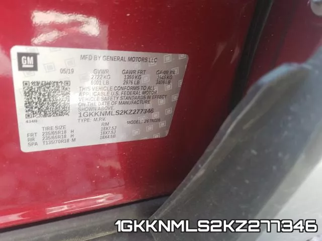 1GKKNMLS2KZ277346