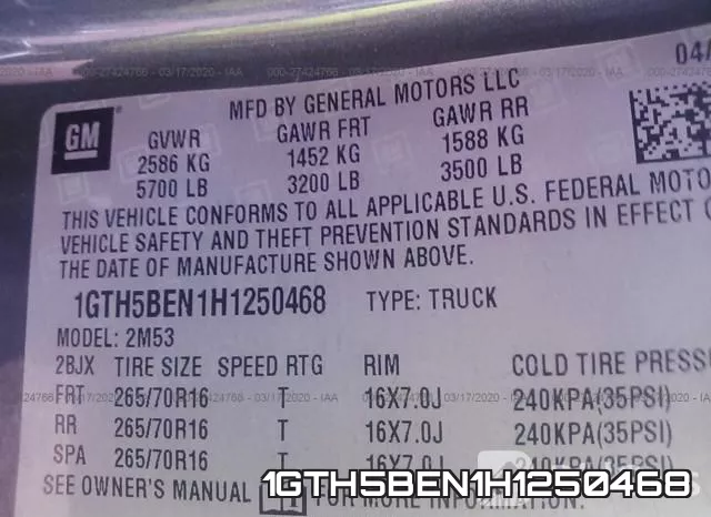 1GTH5BEN1H1250468