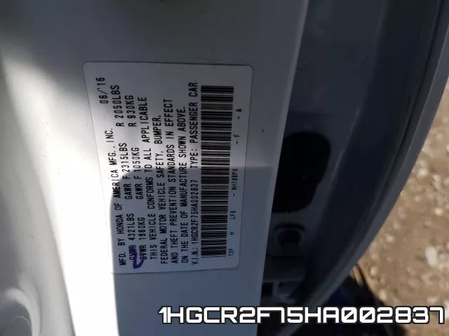 1HGCR2F75HA002837