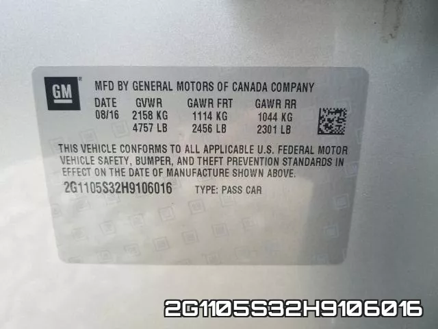 2G1105S32H9106016