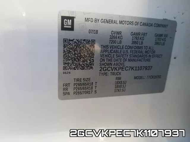 2GCVKPEC7K1107937