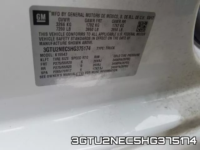 3GTU2NEC5HG375174