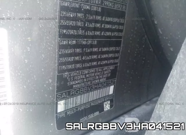 SALRGBBV3HA041521