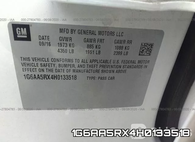1G6AA5RX4H0133518