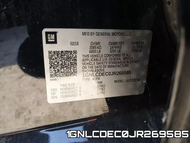 1GNLCDEC0JR269585