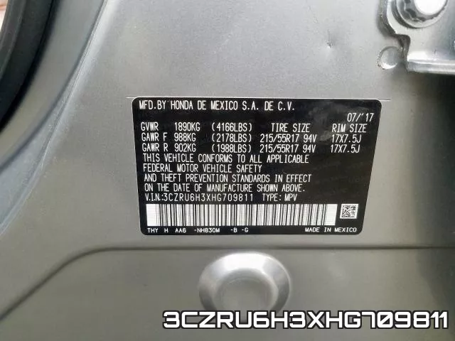 3CZRU6H3XHG709811