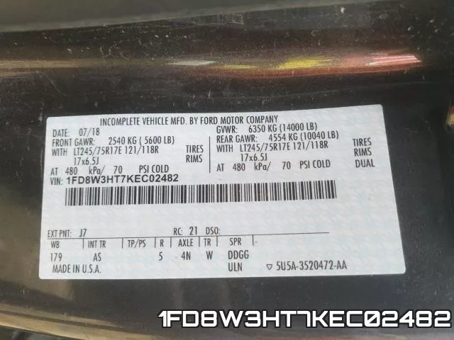 1FD8W3HT7KEC02482