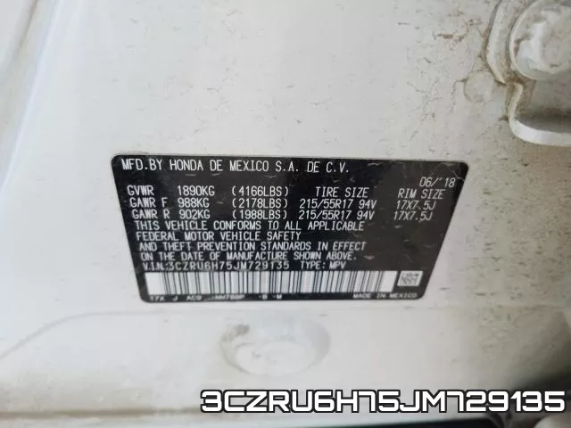 3CZRU6H75JM729135