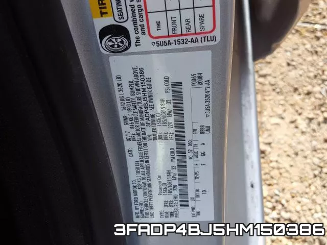 3FADP4BJ5HM150386