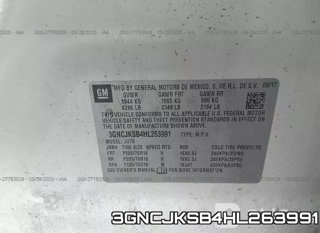 3GNCJKSB4HL263991
