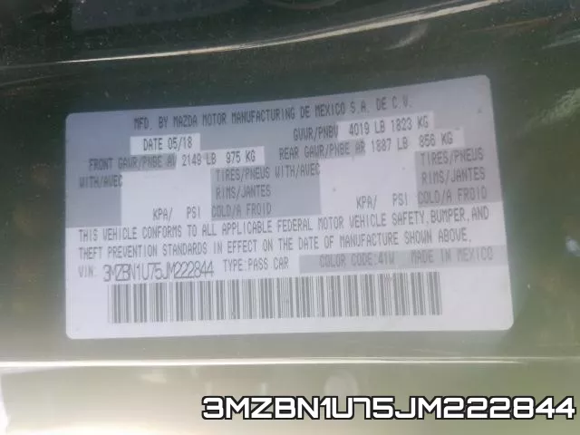 3MZBN1U75JM222844