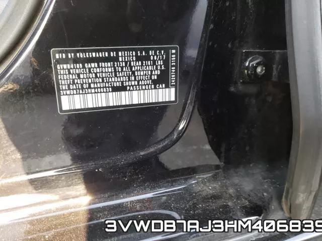 3VWDB7AJ3HM406839