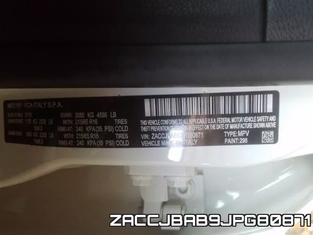 ZACCJBAB9JPG80871