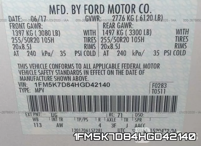 1FM5K7D84HGD42140