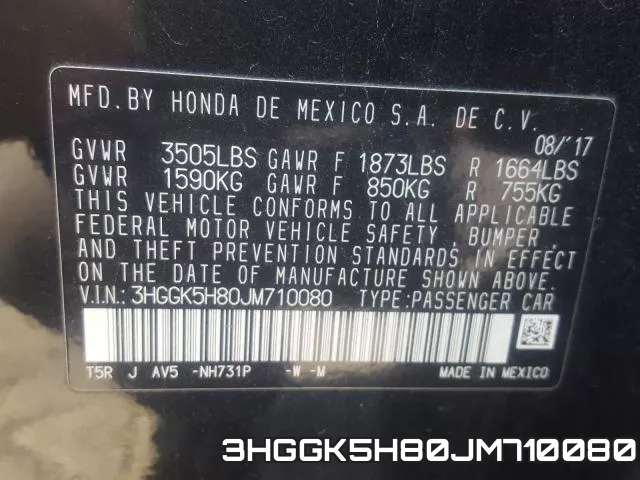 3HGGK5H80JM710080