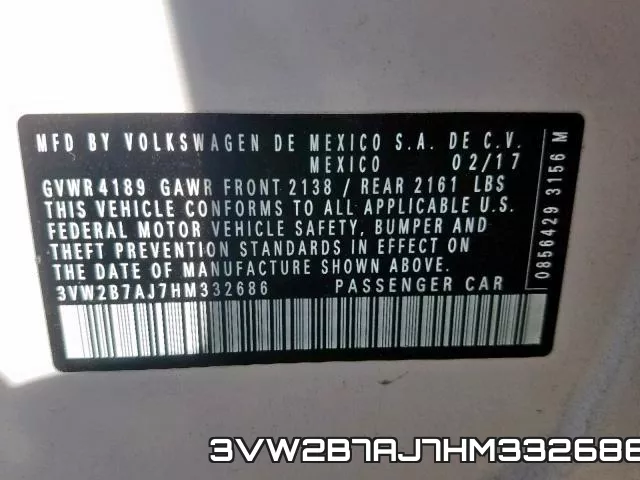 3VW2B7AJ7HM332686