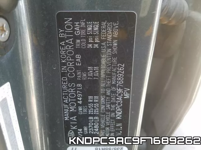 KNDPC3AC9F7689262