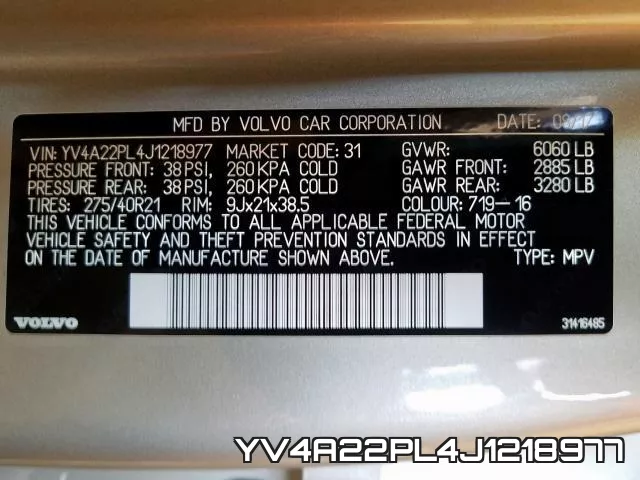 YV4A22PL4J1218977