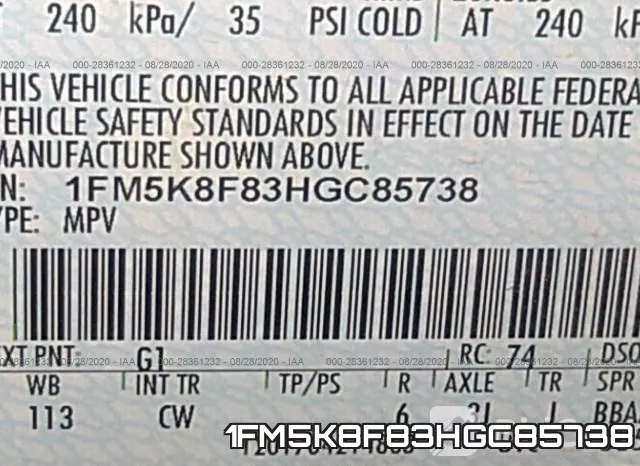 1FM5K8F83HGC85738