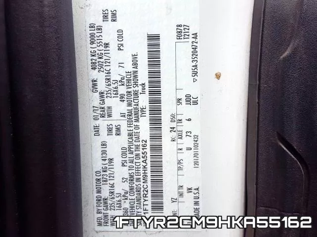 1FTYR2CM9HKA55162