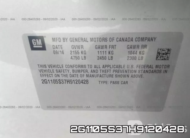 2G1105S37H9120428