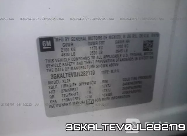 3GKALTEV0JL282179