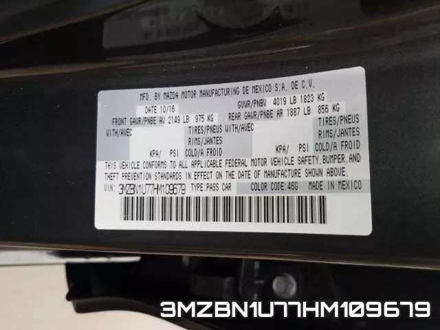 3MZBN1U77HM109679