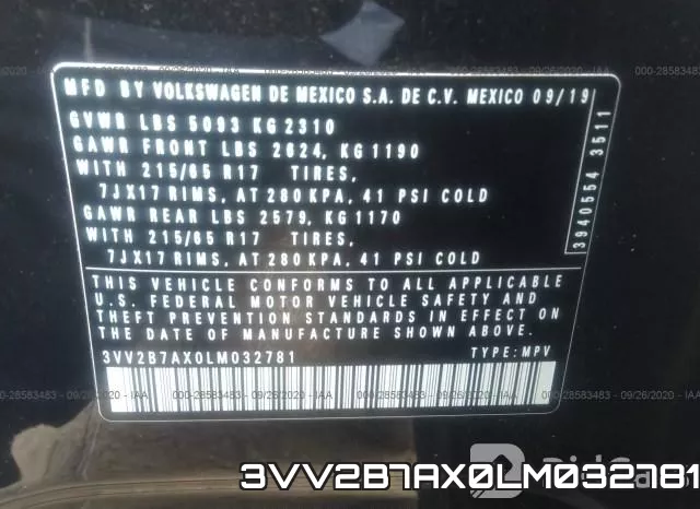 3VV2B7AX0LM032781