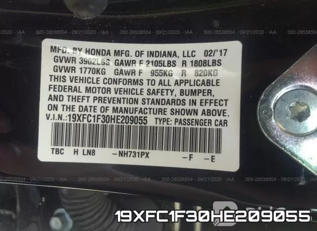 19XFC1F30HE209055