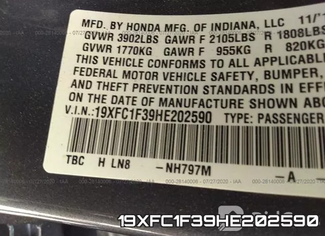 19XFC1F39HE202590